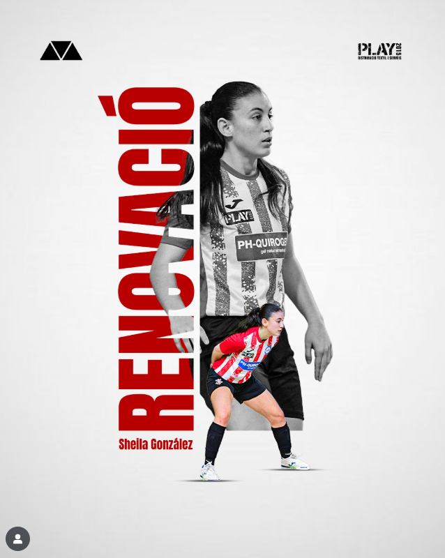 infozonafutsal's tweet photo. ↔️Renovación en AE Penya Esplugues: 

↔️AE Penya Esplugues ha confirmado las renovación de Sheila González.

🔴El club catalán sigue completando la plantilla de su regreso a la 1ª División de fútbol sala femenino

📸 Penya Esplugues / @frankas.studio

ℹ️: https://t.co/qpRF8MkHs5 https://t.co/NLv5f6hUxY
