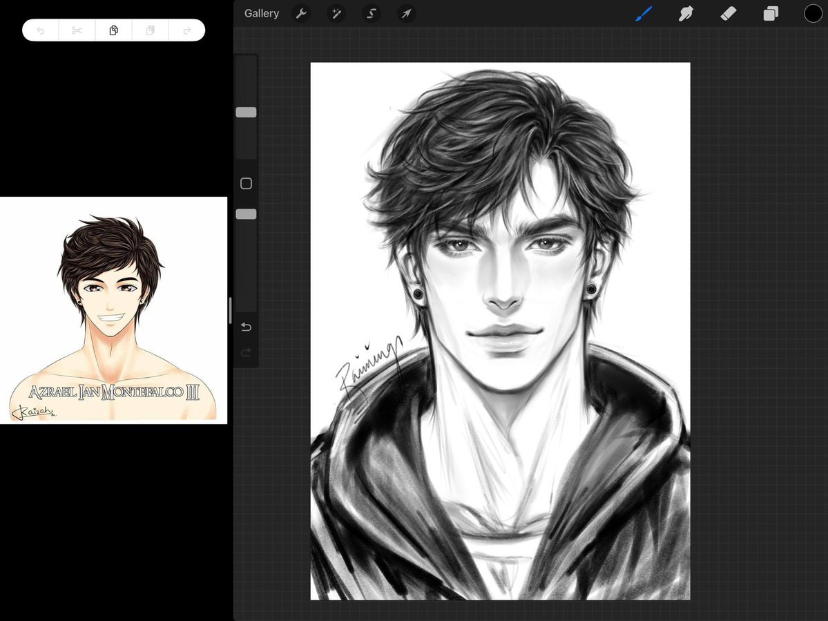 raimingfox's tweet image. 2015 and 2025 version of Azi Montefalco