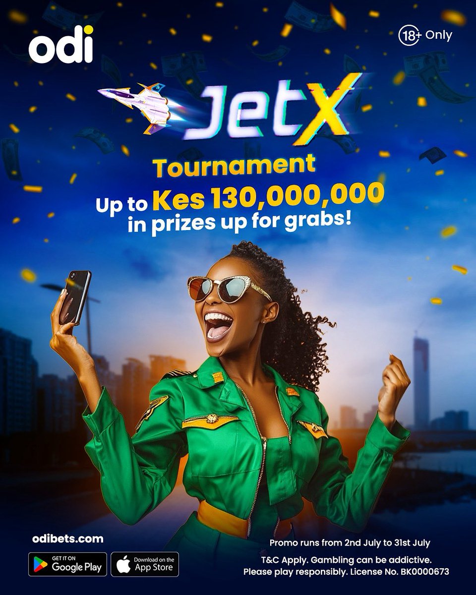 OdibetsOfficial's tweet image. Changamkia share yako ndani ya JETX TOURNAMENT ✈️. Cheza games zako smart, usibaki kuwa spectator, chance ya kushinda ni mob! 💥
Pepea ✈️ na 15 bob au zaidi ujipatie nafasi ya ku-earn FREE SPINS ☸️
Cheza kwa site odibets.com ama app 📲 app.odibets.com
🔒…