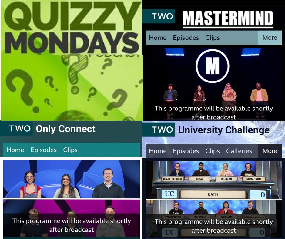 Bobby_Seagull's tweet image. First #QuizzyMonday after Euro 2025. Who's watching?
7.30 #Mastermind topics
Italian artist & mathematician Piero della Francesca, Jodie Whittaker's tenure on Doctor Who, Edward III & short stories of Roald Dahl
8.00 #OnlyConnect
(shout out to Lizzy Riley as runner up on BBC…