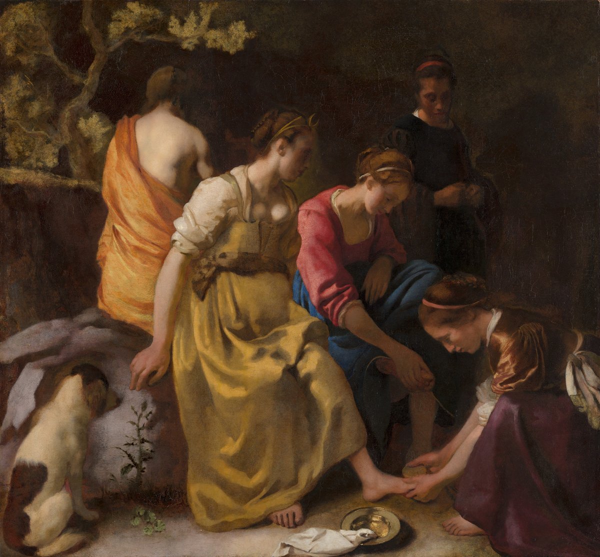 ArtistVermeer's tweet image. Diana and her Nymphs