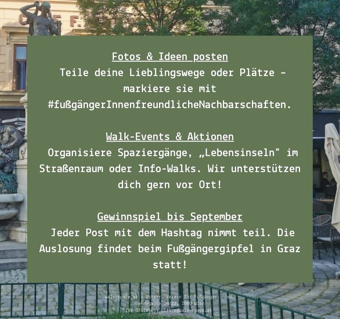 Mitmachen 1 Foto Straßenraum und #fußgängerInnenfreundlicheNachbarschaften