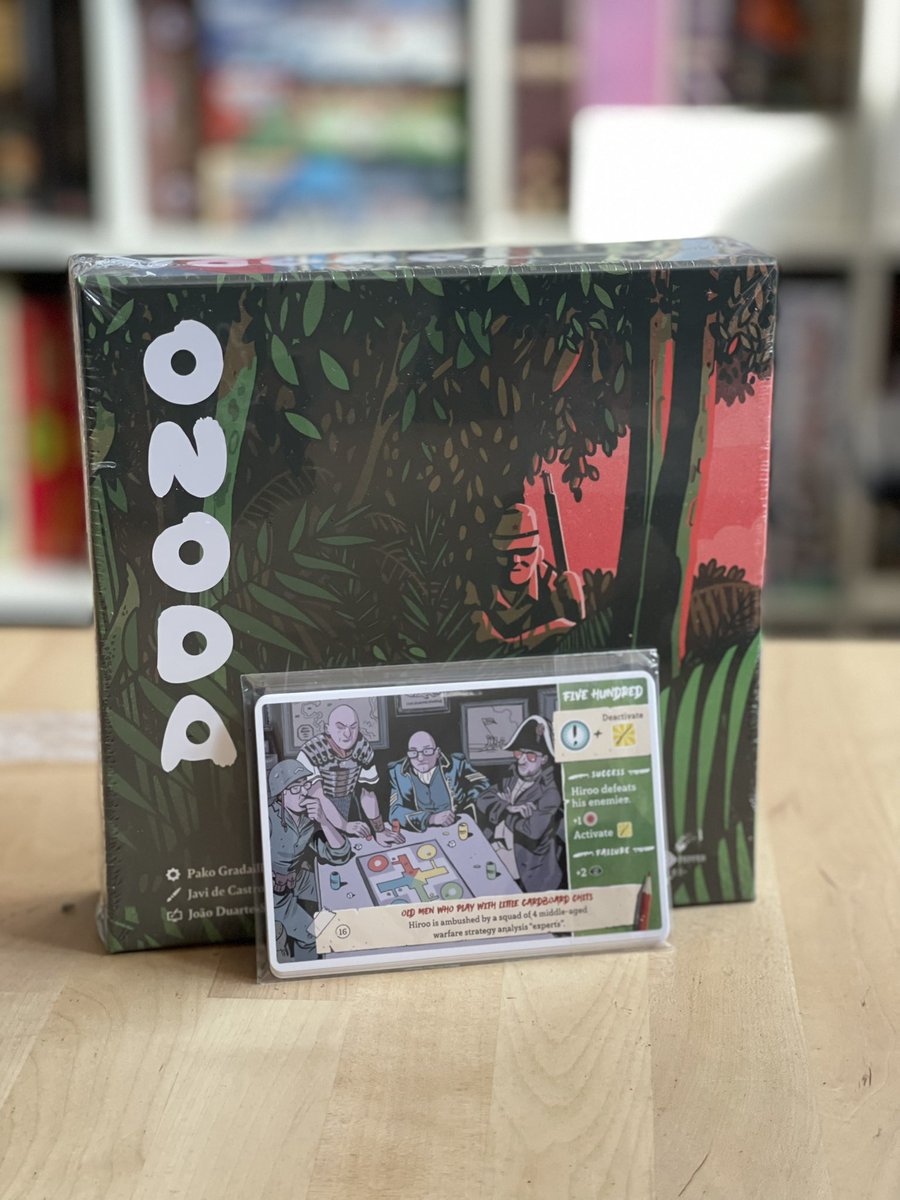 Kalino (@kalinote1) on Twitter photo Vamos con Onoda, el nuevo juego de <a href="/SaltPeppergames/">Salt&PepperGames</a>. Pako Gradaille nos pone en la piel de Hiroo Onoda, en un juego en solitario. 30 años de lucha resumidos en 30 minutos. Lo que vi del proto me gustó, a ver si su versión definitiva remata esas primeras impresiones. Vamos con Onoda, el nuevo juego de <a href="/SaltPeppergames/">Salt&PepperGames</a>. Pako Gradaille nos pone en la piel de Hiroo Onoda, en un juego en solitario. 30 años de lucha resumidos en 30 minutos. Lo que vi del proto me gustó, a ver si su versión definitiva remata esas primeras impresiones.