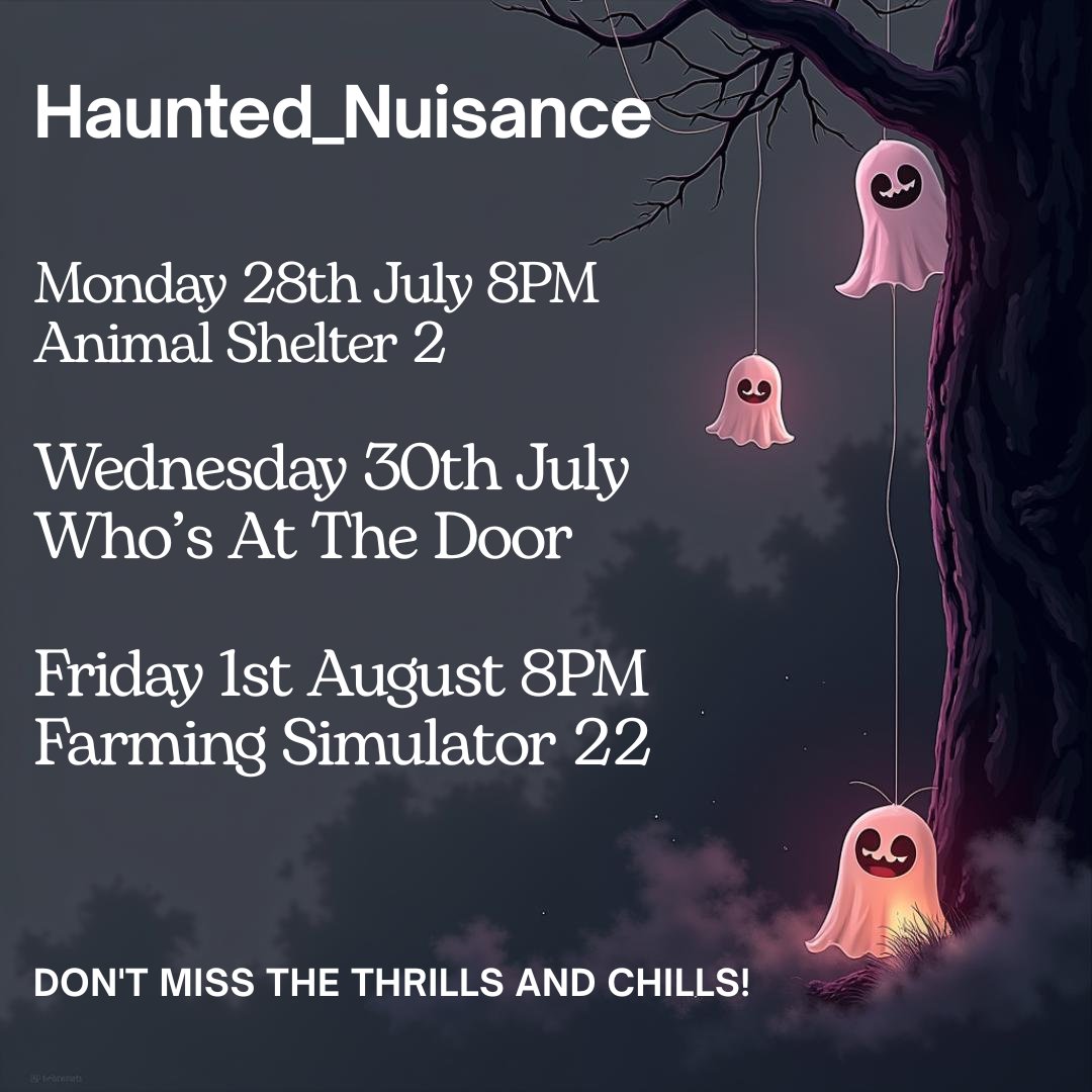 HauntedNuisance's tweet image. This weeks schedule is finally ready! Starting tonight with some Animal Shelter 2! This is just the cutest game and my new addiction! See you there! 

Kick.com/Haunted_Nuisan…

#kickstreaming #pickkick #schedule #streamer #animalshelter2 #gaming #girlgamer