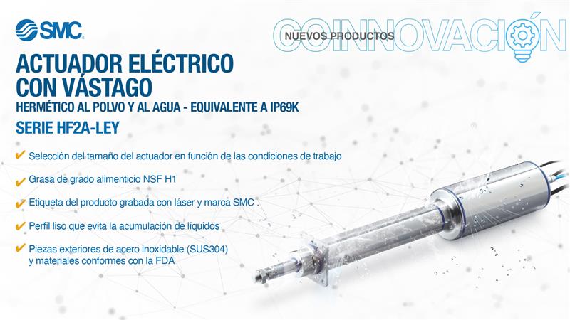 SMC_MX's tweet image. 🔧💧 Potencia eléctrica, limpieza garantizada
Con el Actuador Eléctrico HF2A-LEY de SMC, tu operación cumple con los más altos estándares de higiene
Ideal para entornos exigentes donde la precisión se encuentra con la limpieza.
#SMC #ActuadorEléctrico #IP69K #IndustriaAlimentaria