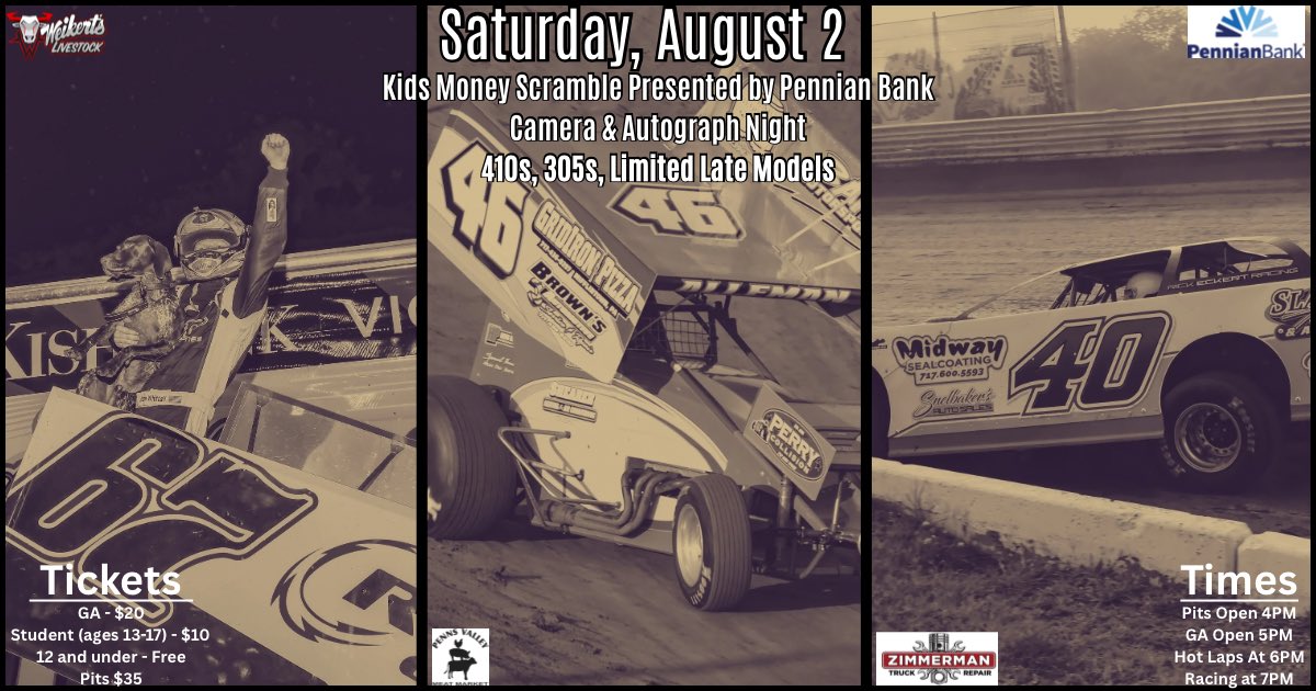PortRoyalSpdway's tweet image. 📝 EVENT PREVIEW:
Port Royal Speedway Set for Exciting Night of Racing and Family Fun on August 2
READ MORE:
portroyalspeedway.com/press/2025/art…