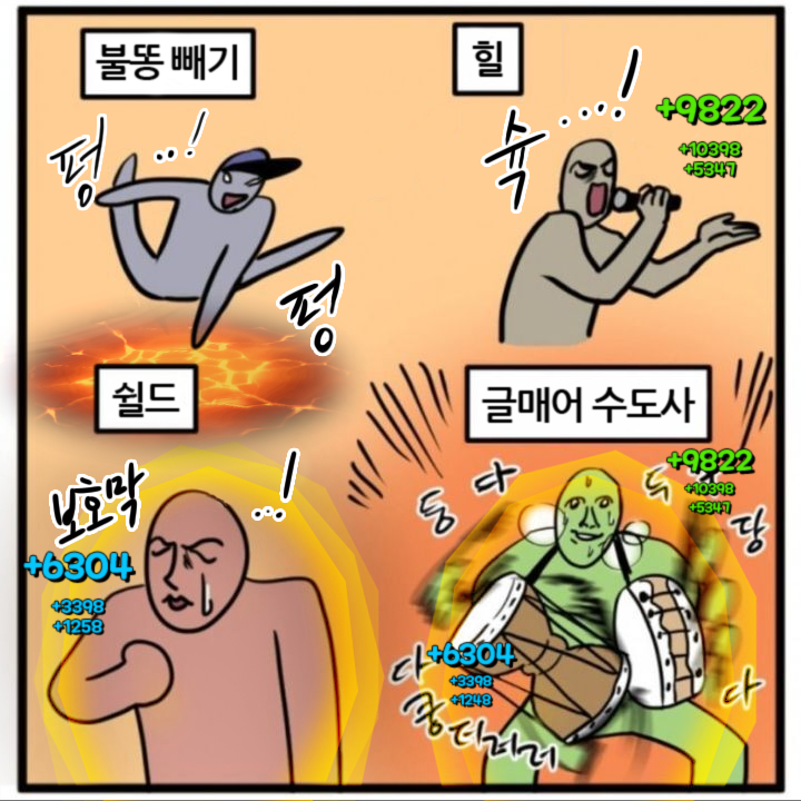 H4MGUN's tweet image. 탱커 없이 힐러 2명(+나머지 딜러)로 글기 매어를 갔다 왔어요