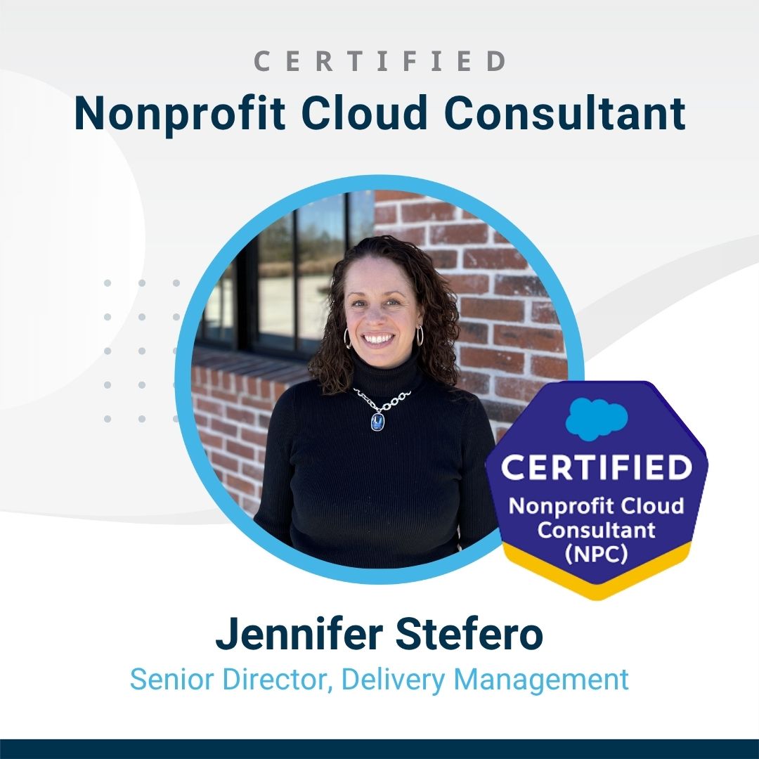 🎉 Huge congrats to Sharon, Becky, Vanessa &amp; Jennifer for earning their <a href="/salesforce/">Salesforce</a> Nonprofit Cloud Consultant cert!  Your expertise helps nonprofits do more good—more efficiently. 📷💙#Salesforce #Nonprofit #NPC #TeamGalvin