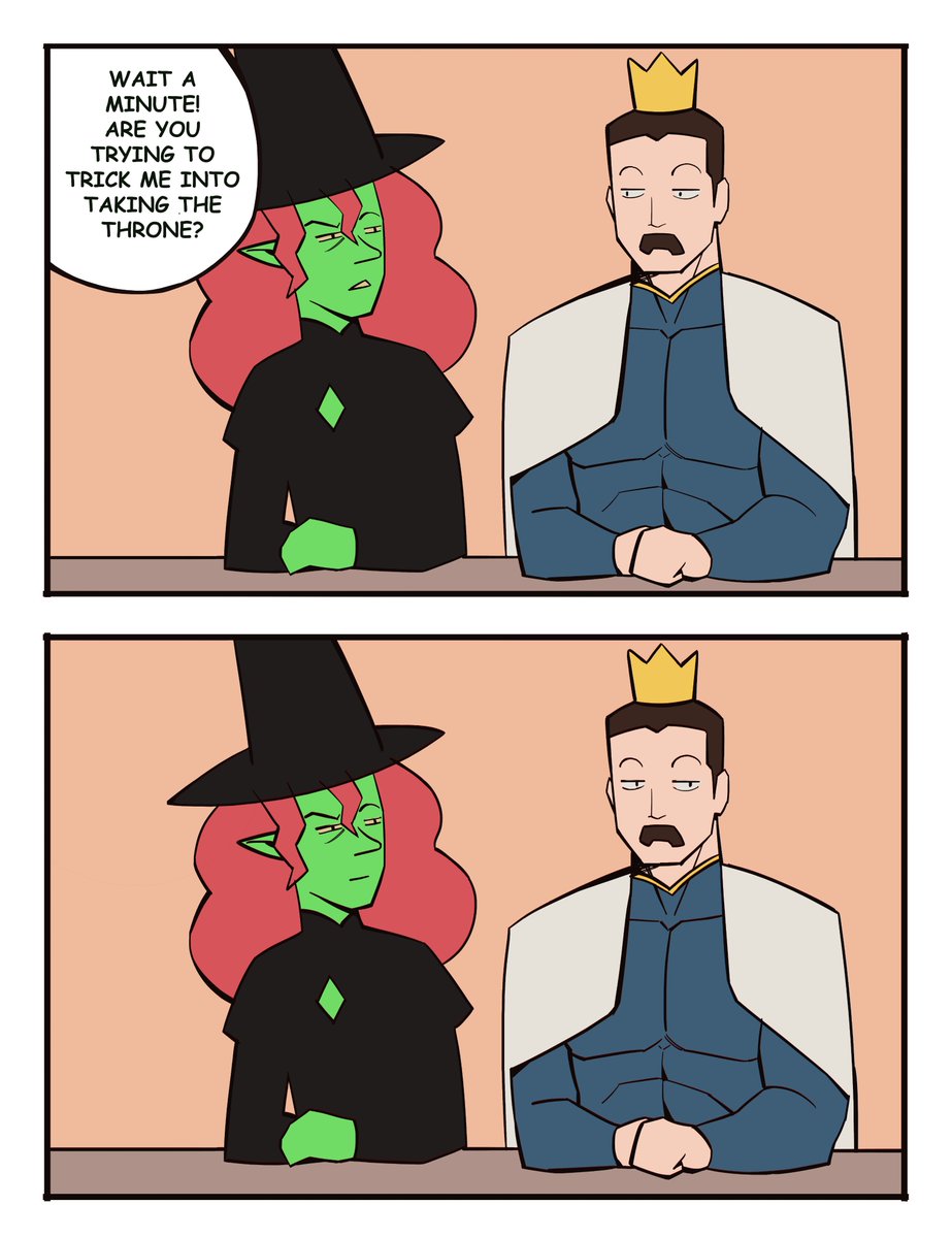 Witch's new drinking buddy 🤴🧙‍♀️