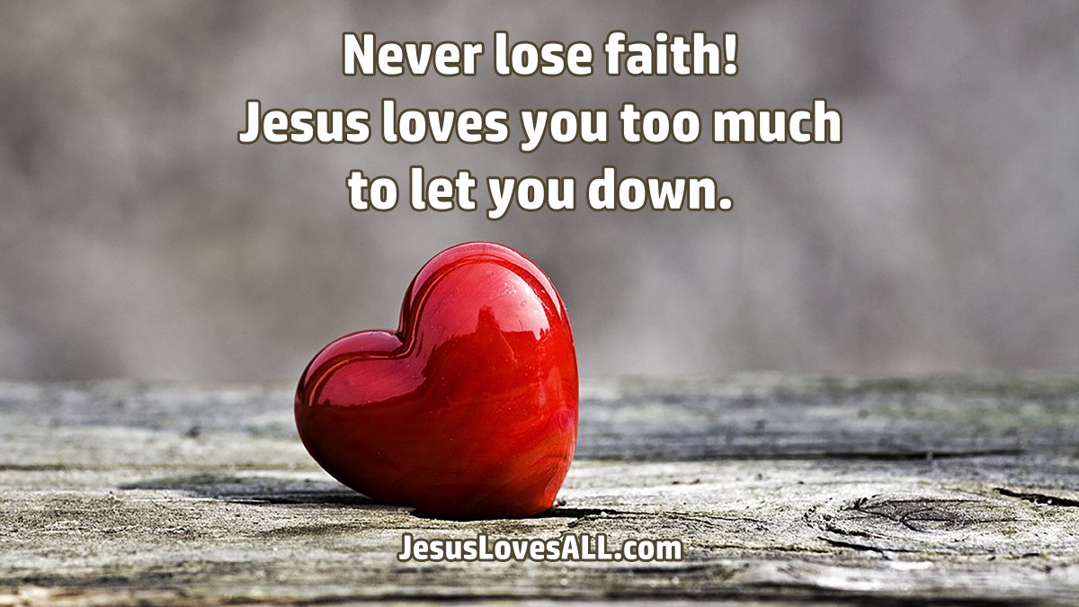 JesusLovesALLx's tweet image. Never lose faith! Your Miracle is on the way!
Believe in the power of prayer and trust in the Lord's timing. Jesus loves you too much to let you down. 🙏❤️