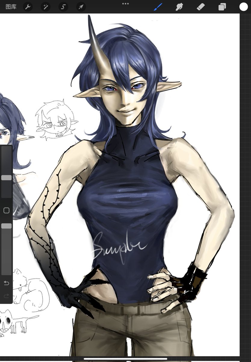 lLepidote's tweet image. 画了朋友的oc