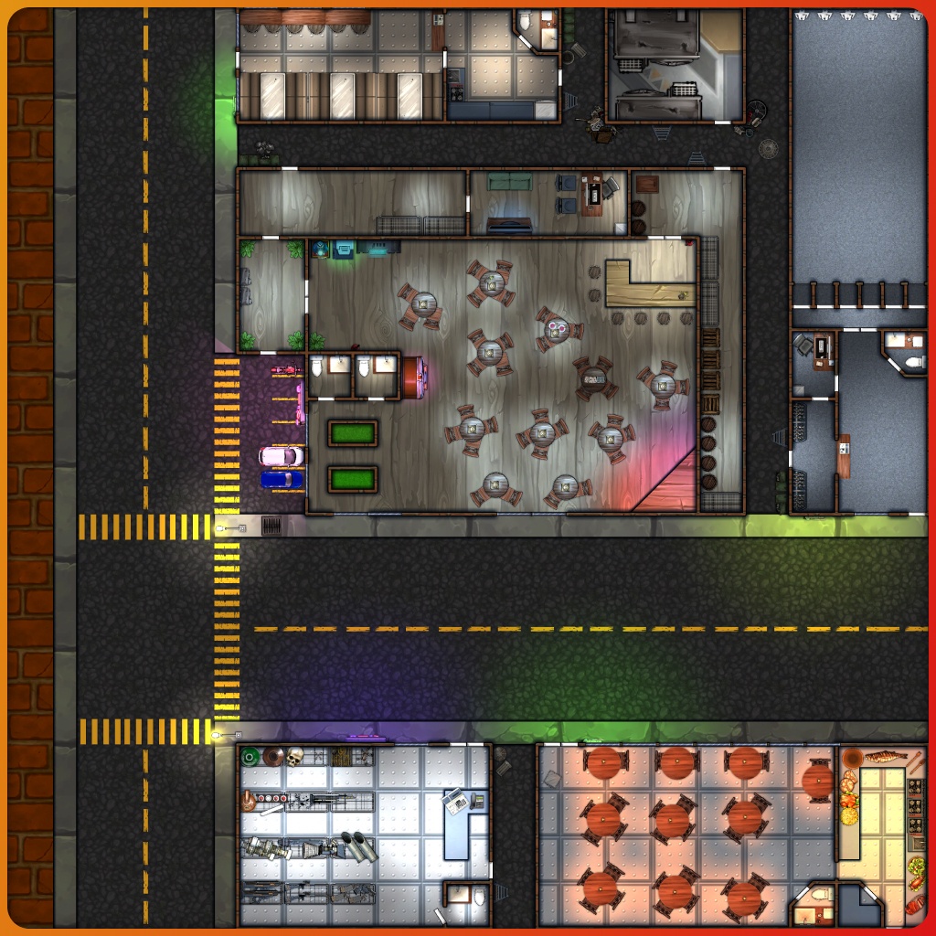 🗺️ "The Dead End" by x8xid82

This back-alley bar features live music, bad drinks, and all the atmosphere that you can stand...

Download this map for free ⬇️
dungeonfog.com/hub/u/rpgxstud…

#dungeonmaster #rpg #battlemap #maps #cyberpunk #tavern #shadowrun