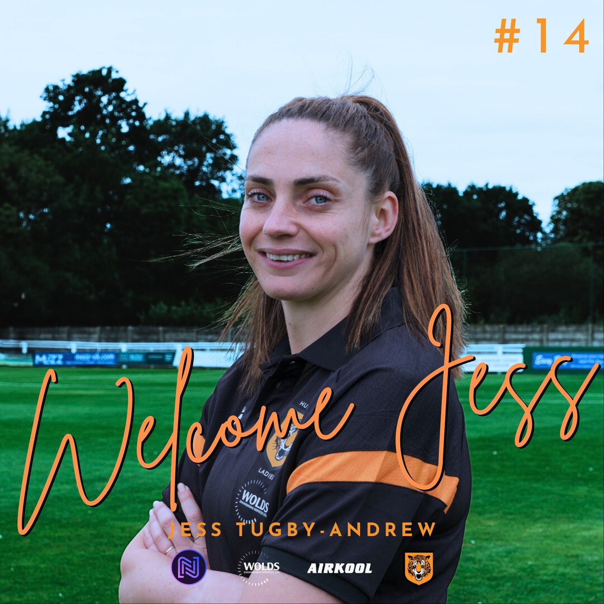 HullCityLFC's tweet photo. Tugby-Andrew the Tigress

A huge welcome to the club, Jess 

https://t.co/nxDv4b30l7 https://t.co/Vd65tYwP8q