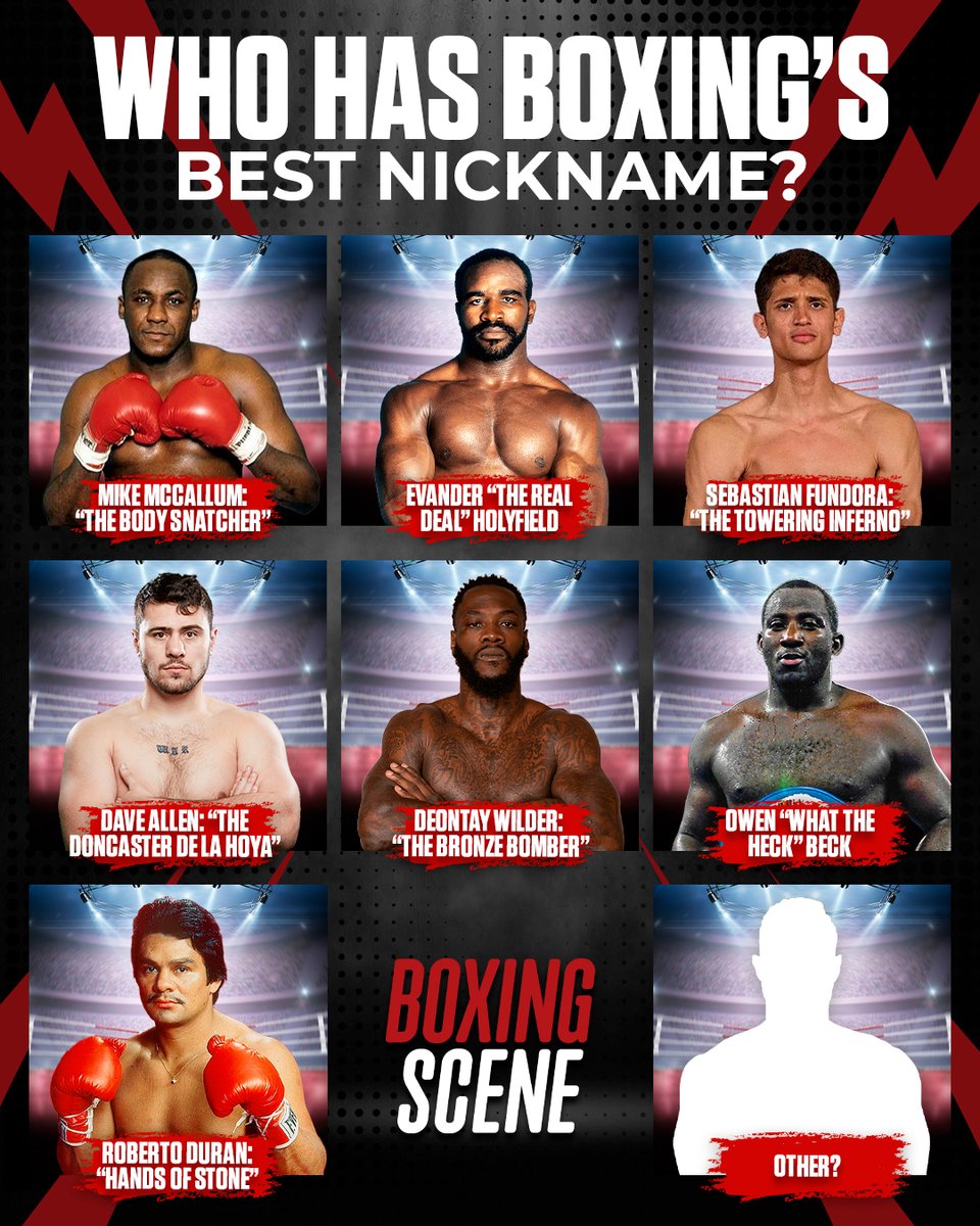 Tell us the best nickname in boxing history!

#Boxing #BoxingNews #Fight