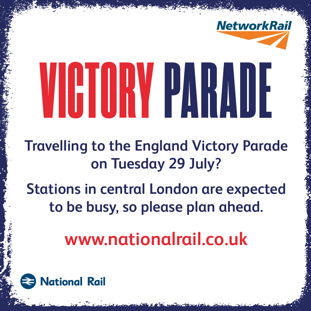 Se_Railway's tweet image. 🦁 Travelling to the @Lionesses Victory Parade tomorrow?