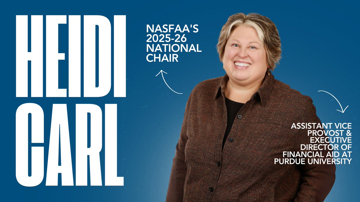 NASFAA reporters caught up with Heidi Carl, NASFAA's new national chair, to ask her the questions our members want to know about her goals for the next year and what inspires her as a financial aid professional: ow.ly/AFIA50Ww7G6