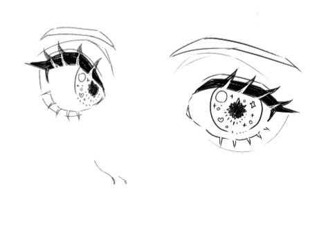 Areyz_pp's tweet image. 뭔가 이런 눈도 그려보고싶었어