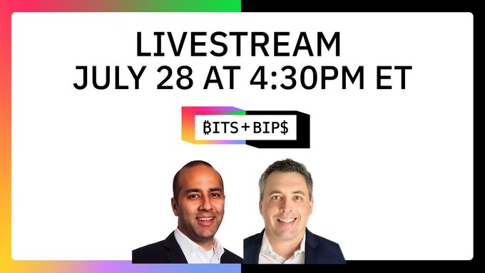 Bits + Bips ライブストリームの告知、ホストのラム・アフルワリアとスティーブン・エーリッヒ