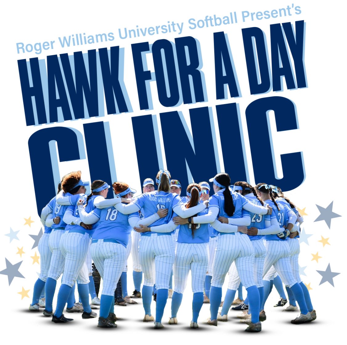 Mark Your Calendars for September 20th, 2025 for RWU Softball’s Hawk For A Day Clinic  🦅

Join us from 8:30am-2:45pm for a chance to improve your skills, meet the coaching staff, and interact with the 2025-2026 Hawks!

 🔗 Sign up and get more info via the link in our bio.
