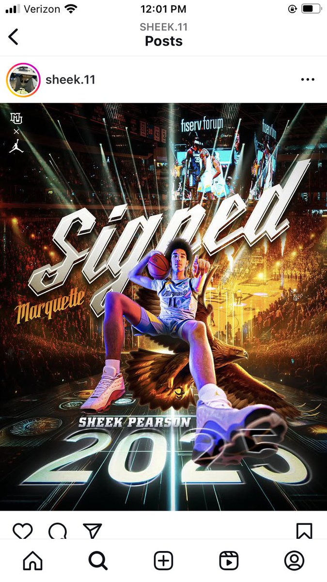 Marquette recruit Sheek Pearson is moving to the 2025 class and enroll with #mubb immediately.

The plan for the highly touted big man is to redshirt next season.