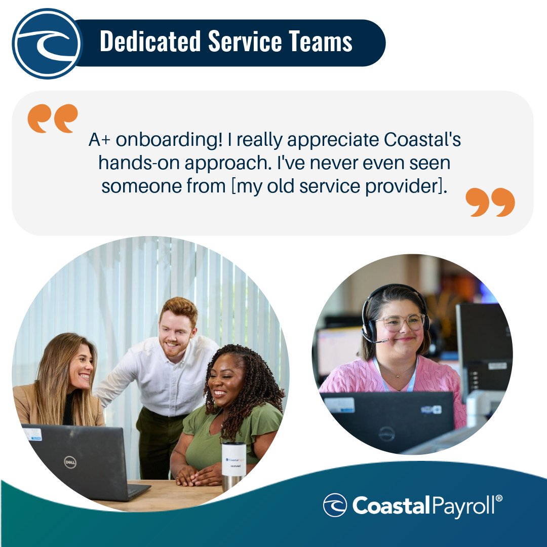 Switching payroll and working with a new HCM provider doesn't haven't to be frustrating. We're all about our people helping your people. #CoastalDifference