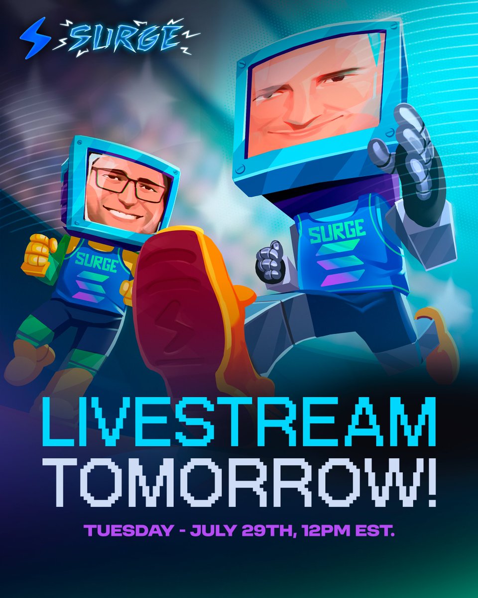 Switchboard ⚡️ (@switchboardxyz) on Twitter photo 🚨 LIVESTREAM ALERT 🚨
Surge yap session with <a href="/hermidao1/">Chris Hermida</a> and <a href="/DoctorBlocks/">DoctorBlocks - Switchboard</a> tomorrow!
📅 Tuesday July 29
🕛 12pm EST
Get ready for a live demo of the fastest oracle yet. We'll show you latency benchmarks, the new feed explorer, and more 👀 🚨 LIVESTREAM ALERT 🚨
Surge yap session with <a href="/hermidao1/">Chris Hermida</a> and <a href="/DoctorBlocks/">DoctorBlocks - Switchboard</a> tomorrow!
📅 Tuesday July 29
🕛 12pm EST
Get ready for a live demo of the fastest oracle yet. We'll show you latency benchmarks, the new feed explorer, and more 👀