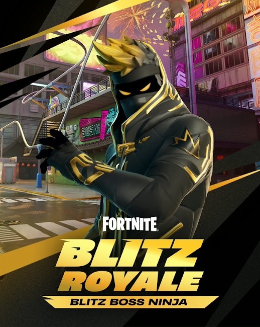 Rodriiigoxz_'s tweet image. ⚡️ FORTNITE x NINJA! | #Fortnite
O Criador de Conteúdo e Streamer, Ninja, será o chefe da semana 8 do Blitz Royale. Seu traje vai receber um estilo Preto e Dourado e ele irá retornar à Loja de Itens dia 29 de julho. Pra quem já possui vai receber o estilo amanhã.