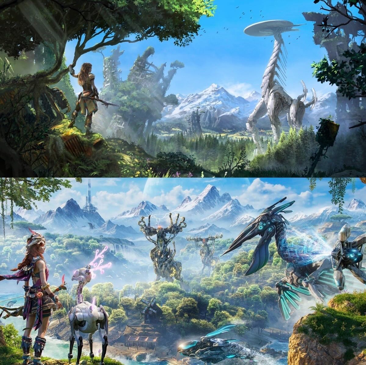 GamewayUA's tweet image. Sony Interactive Entertainment подала 25 липня позов проти Tencent через їхню майбутню гру Light of Motiram, стверджуючи, що вона є клоном серії Horizon. Своїм позовом Sony хоче запобігти релізу гри. Очевидну схожість нового проєкту Tencent з Horizon важко не помітити