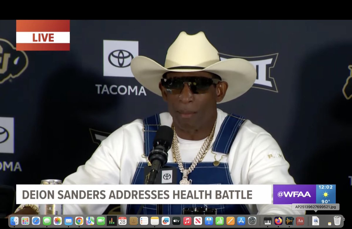 Keith Murphy (@murphykeith) on Twitter photo Watching Deion Sanders press conference. Doctor says Sanders had his bladder and a bladder tumor removed. Doctor says Sanders is "cured from the cancer".
Deion urges all men to get checked out.
<a href="/WHO13news/">WHO 13 News</a> Watching Deion Sanders press conference. Doctor says Sanders had his bladder and a bladder tumor removed. Doctor says Sanders is "cured from the cancer".
Deion urges all men to get checked out.
<a href="/WHO13news/">WHO 13 News</a>