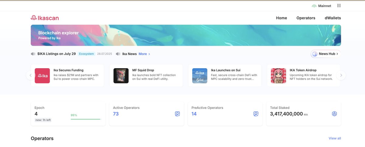 NotesOnChain's tweet image. Yesterday there was 12 dWallets active on ikascan.io.
Check those numbers again today squid lover 🦑 👇