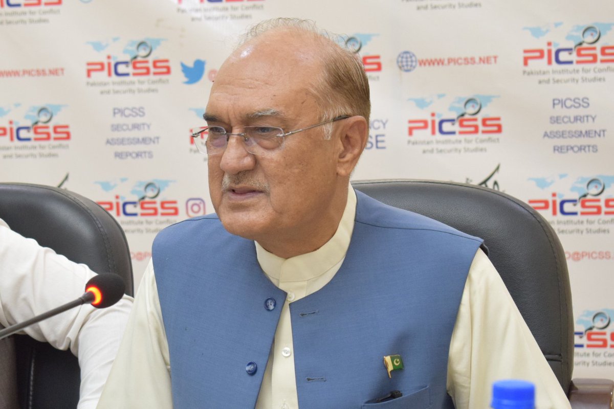 PICSSIsb's tweet image. PICSS hosted Lt. Gen Naeem Khalid Lodhi (R) for its 4th Guest Lecture, discussing military diplomacy&apos;s role in Pakistan&apos;s geopolitics and the ideological roots shaping its foreign policy. #PICSS #MilitaryDiplomacy #Pakistan