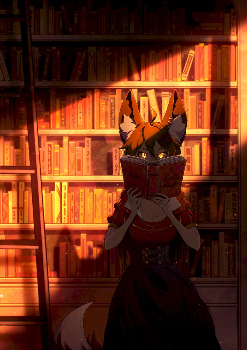 Kate__Fox's tweet image. Book thief
#art #fox #OC #Procreate
