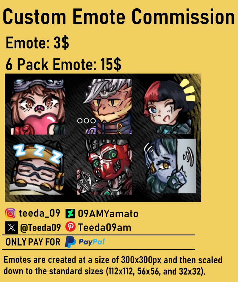 Teeda09's tweet image. Hello! Here are my updated commission tables, all together ^^
#commissionsopen #Fanarts #originalart #VGenComms