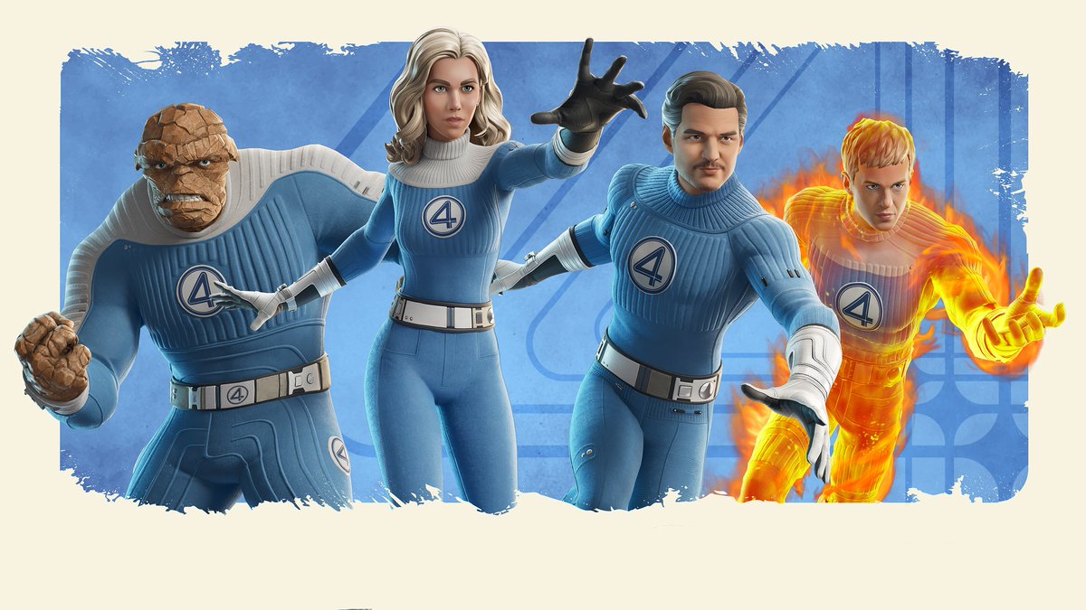 Kapirosco2's tweet image. 🗞️ Feed #Fortnite: Quarteto Fantástico

📄 Quarteto é família. Reed Richards, Johnny Storm, Ben Grimm e Susan Storm estão aqui para salvar o dia, e voltar a tempo para um jantar em família!

 ℹ️ @Kapirosco