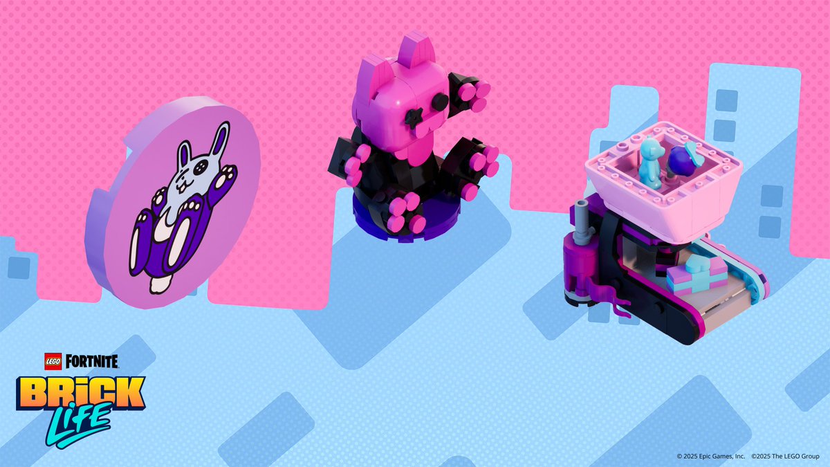 sandiskifn's tweet image. 🧱 FORTNITE x LEGO FORTNITE BRICK LIFE — 29 DE JULHO! #Fortnite
💞 FESTIVAL DA AMIZADE
· De 29 de Julho a 26 de Agosto
· Obtenha decorações ao concluir Tarefas de Lila e Halley
🐴 PÔNEIS E GATOS
· Pôneis serão adicionados ao Estábulo Trote e Galope
· Gatos estarão presentes…
