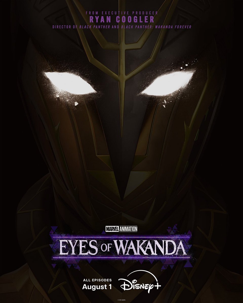On August 1, stream all four episodes of Marvel Animation’s #EyesOfWakanda, only on <a href="/DisneyPlus/">Disney+</a>.