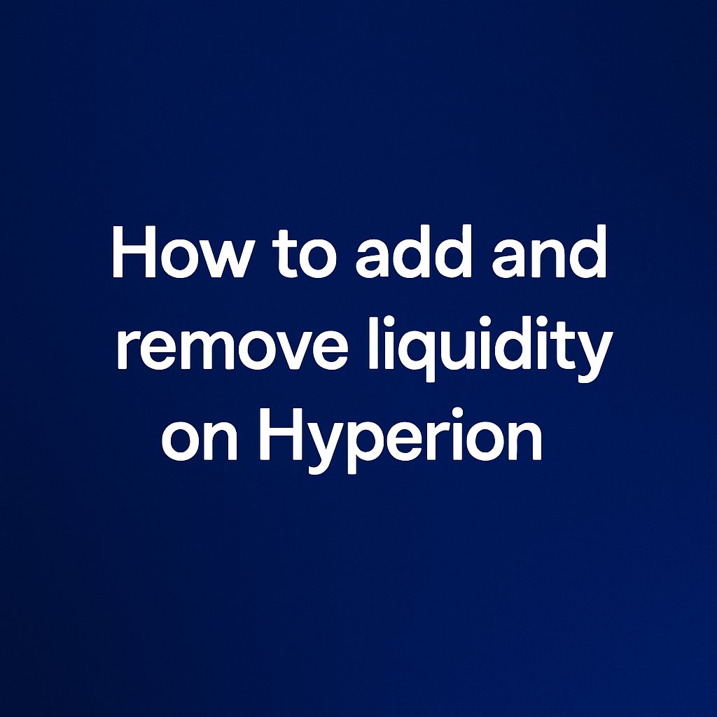 _rumaisah's tweet image. Adding or removing liquidity on @hyperion_xyz is actually super easy here’s how I did it:
First, go to the “Position” page. That’s where you’ll see all your open positions. On the right, there’s a button that says “Add/Remove” click that.
If you want to add liquidity, just type…