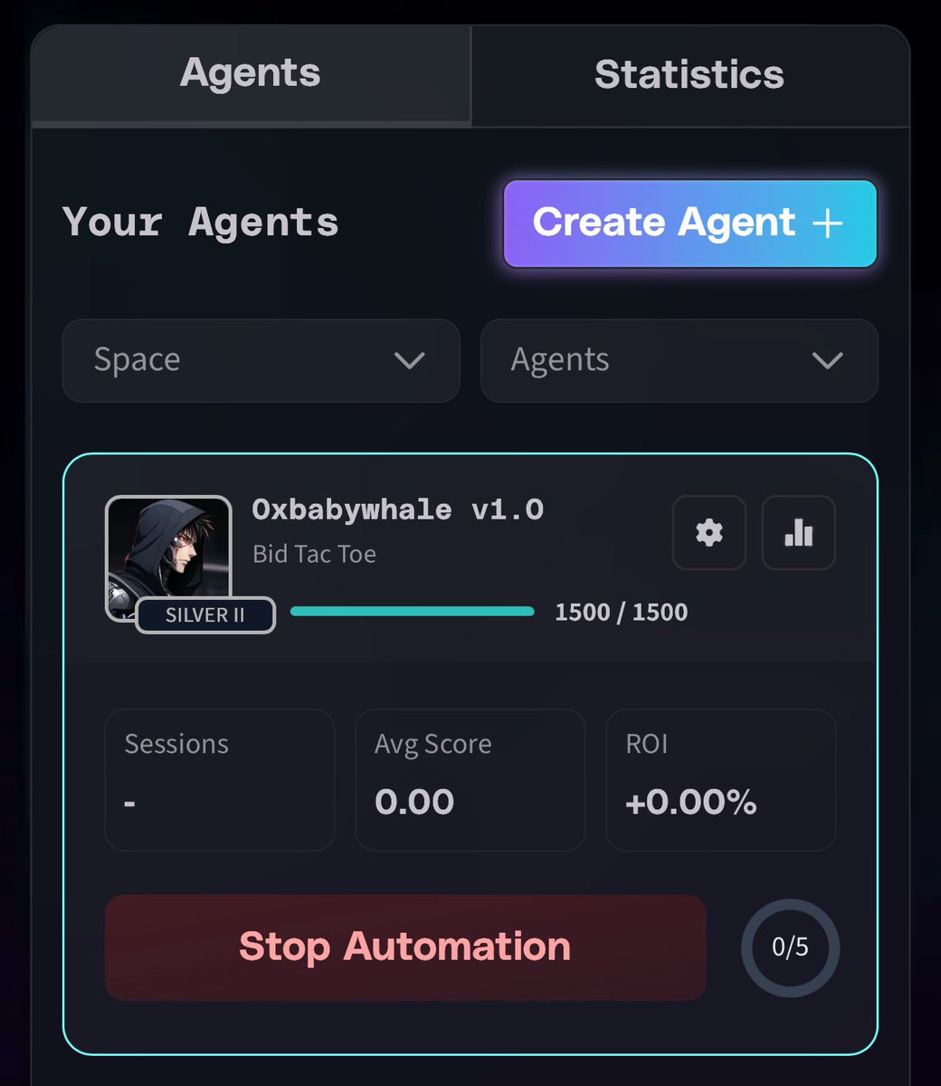 0xBabywhale5's tweet image. Just created a new Agent on @FractionAI_xyz and named it 0xbabywhale v1 after refining my prompt with some key improvements.
Currently putting it to the test, I’ll be updating it periodically based on performance until I lock in the perfect version that wins to satisfaction .…
