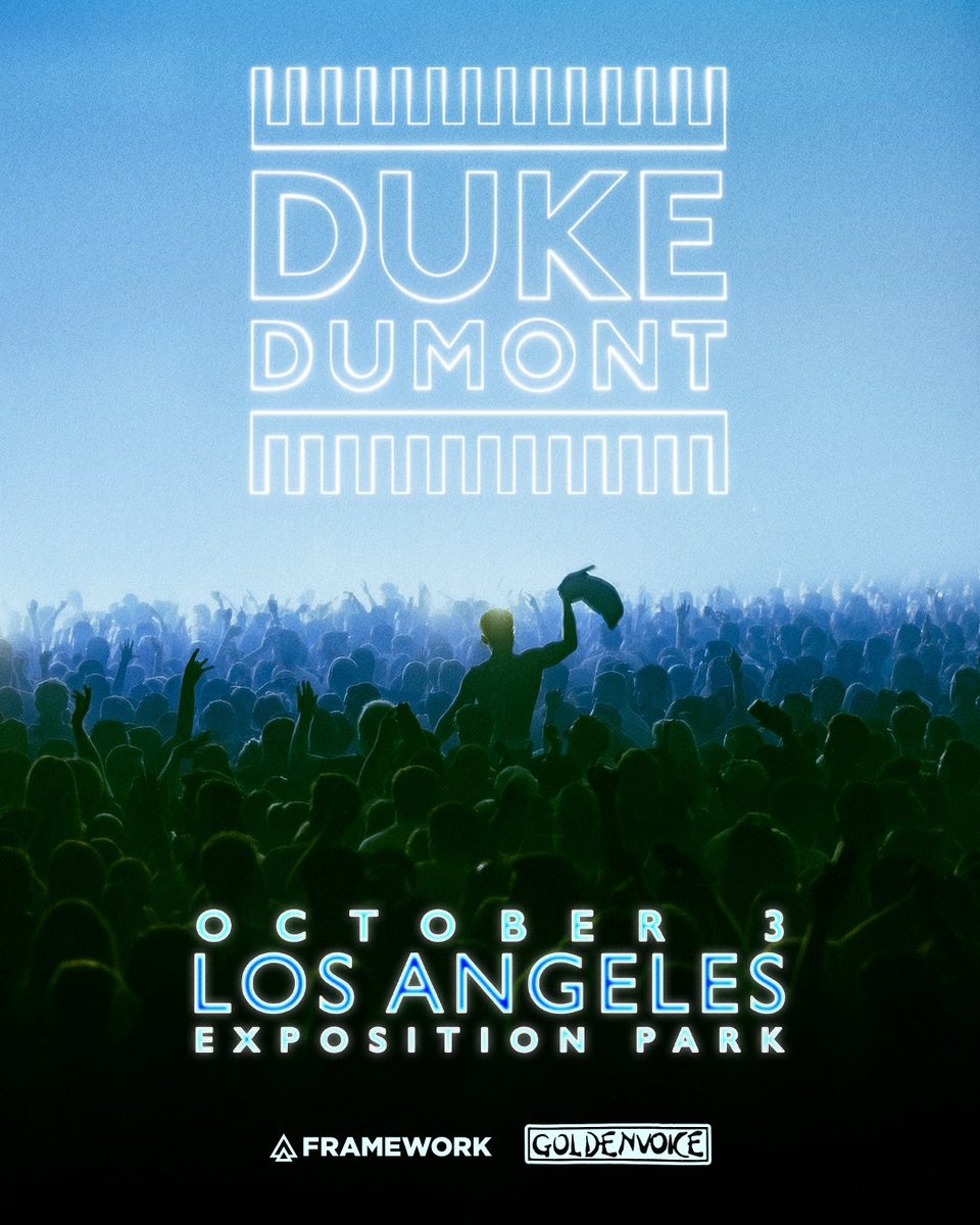 LA – Oct 3. Expo Park.

Be first in. Register now: drop.cobrand.com/d/DukeDumont/LA