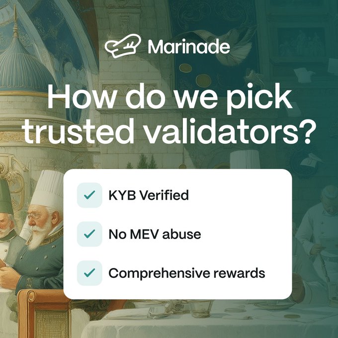 Marinade Finance validator selection criteria