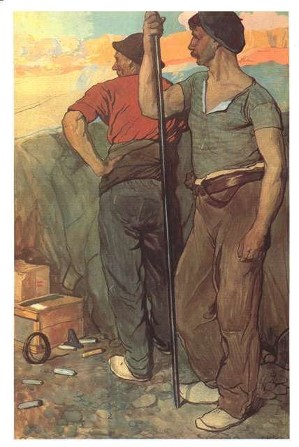 AgitPropArchive's tweet image. &quot;Descanso&quot; - Manuel Benedito, 1908.