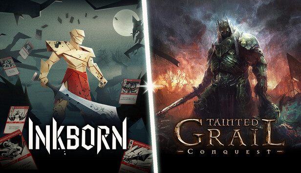 TaintedGrail_AR's tweet image. The age of Ink and Conquest is here! ✒️⚔️
To celebrate the release of @acramdigital's Inkborn, we're bringing you a discounted bundle of two great roguelite deckbuilding games!
Grab the bundle on Steam: tinyurl.com/bundleic
#taintedgrail #conquest #inkborn #bundle #roguelite