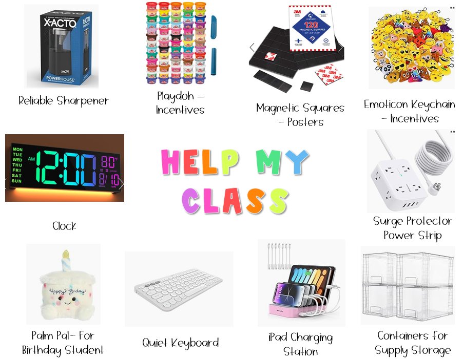Hey amazing donors! ✨
I’m a 3rd grade teacher prepping for a new year. Help me stock my classroom with essentials!

Teachers, drop your lists too and I’ll repost! 🩷
Let’s #ClearTheLists2025 together!

amazon.com/hz/wishlist/ls…