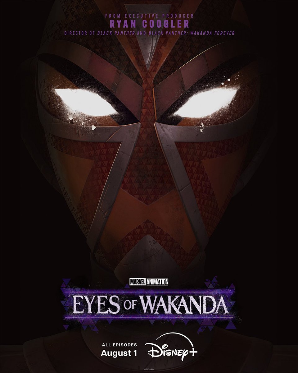 On August 1, stream all four episodes of Marvel Animation’s #EyesOfWakanda, only on <a href="/DisneyPlus/">Disney+</a>.