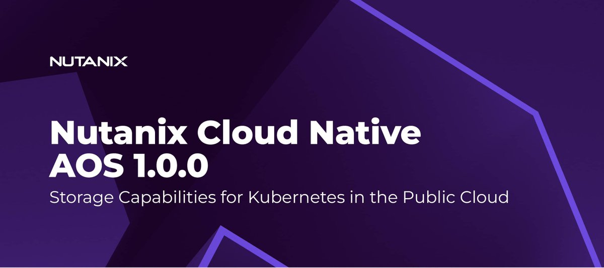 👋 Say hello to Cloud Native AOS 1.0 — where AOS meets Kubernetes as a first-class citizen.

✨ Run AOS Pods on Amazon EKS.
💾 Built-in snapshots, DR, compression, &amp; more.
🔥 Cloud-native just got enterprise-grade.

📖 Dive in → is.gd/j7ODSO

#Kubernetes #CloudNative