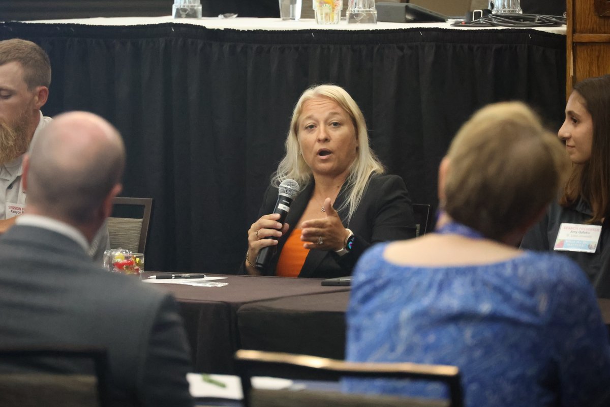 MOEducation's tweet image. During this great #MoEd25 panel discussion, we learned how communities can make powerful learning experiences for students of all ages through Real World Learning.