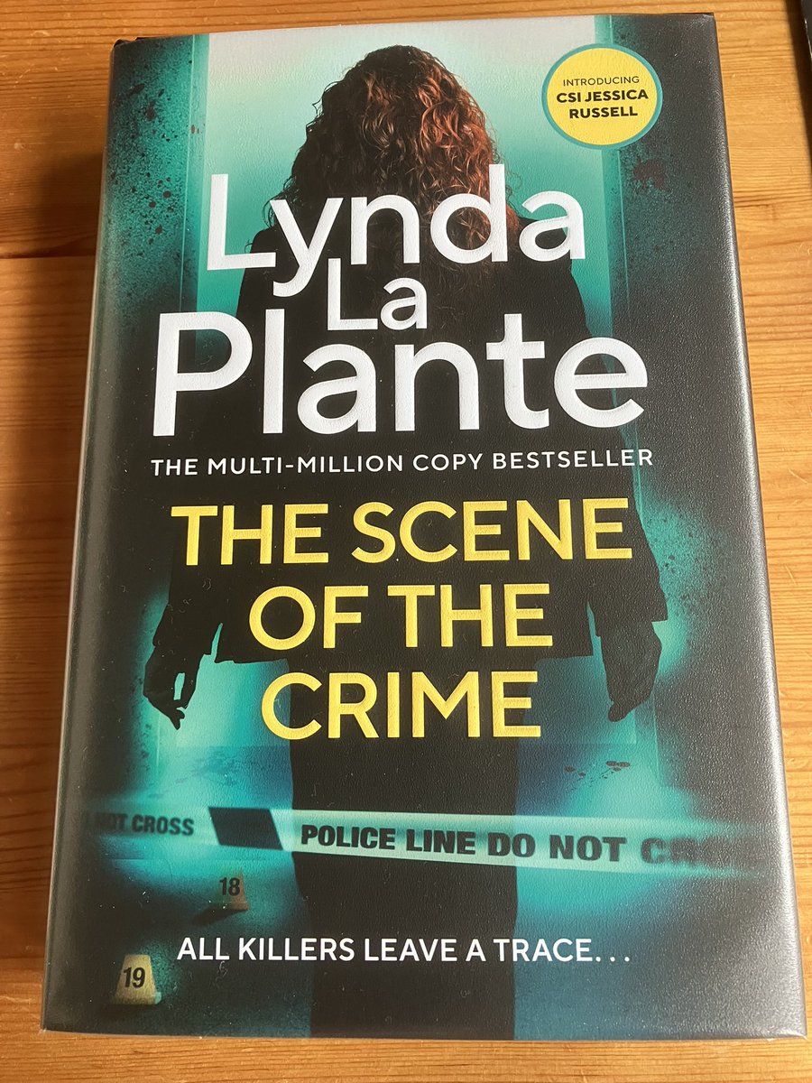 I’m not sure who to personally thank for sending a finished copy of The Scene of The Crime by Lynda La Plante but thank you so much really appreciate it, published on Thursday this is the start of a new series, and it’s amazing <a href="/ZaffreBooks/">Zaffre Books</a> <a href="/BiscuitsBooks/">Nikki Mander (née Barrow)</a> #TheSceneOfTheCrime