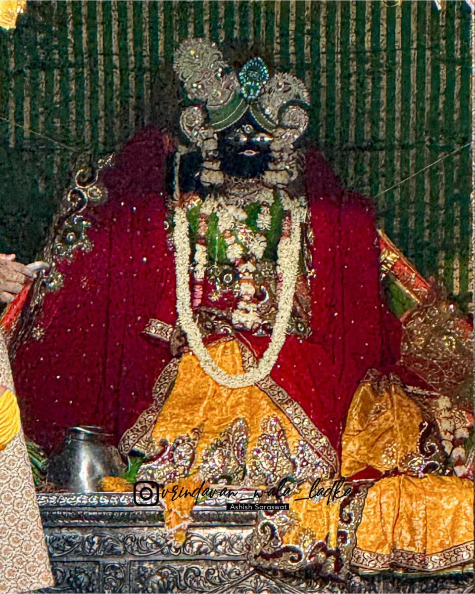 Nishapati1981's tweet image. श्री हरिदास कुंजबिहारी 🙏❤️ संध्या दर्शन 28/07/25❤️🌺