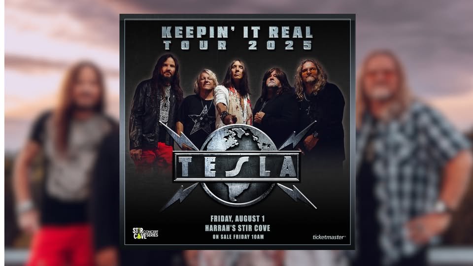 Start off August with some TESLA!

Next up is Friday in Iowa at Stir Cove at Harrah's Council Bluffs.

Last show in Iowa in '25.

bit.ly/42avXuy

#keepinitreal #teslatheband