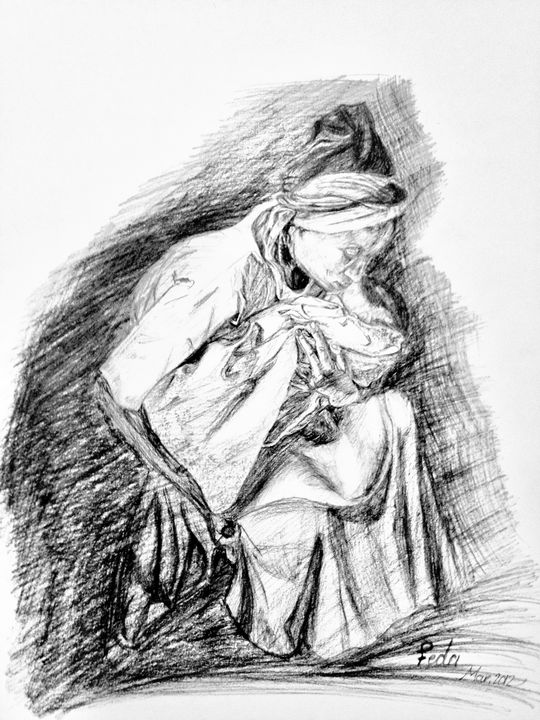 fedoo2311's tweet photo. Art of the Day: "Mother". Buy at: https://t.co/d2rgkTy3HH https://t.co/HofK19NW8W